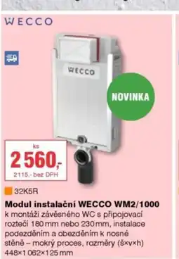 DEK Modul instalační WECCO WM2/1000 nabídka