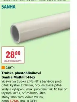 DEK Trubka plastohliníková Sanha MultiFit-Flex nabídka