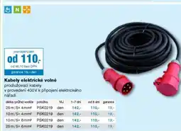 DEK Kabely elektrické volné nabídka