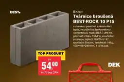 DEK Tvárnice broušená BEST-ROCK 10 P15 nabídka
