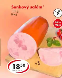 CBA Šunkový salám nabídka