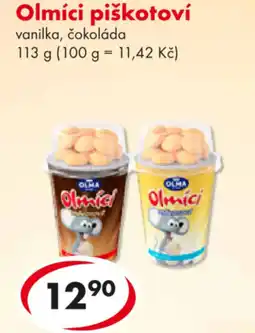 CBA Olmíci piškotoví vanilka, čokoláda nabídka