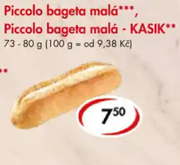 CBA Piccolo bageta malá, Piccolo bageta malá - KASIK nabídka