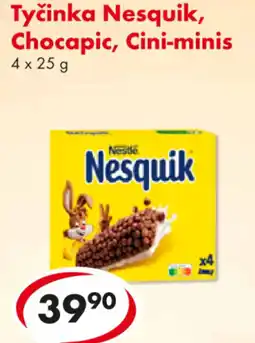 CBA Tyčinka Nesquik, Chocapic, Cini-minis nabídka