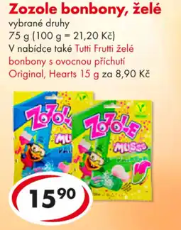 CBA Zozole bonbony, želé nabídka