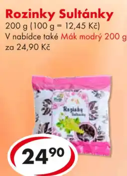 CBA Rozinky Sultánky nabídka