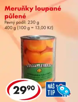 CBA Meruňky loupané půlené nabídka