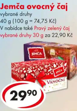 CBA Jemča ovocný čaj nabídka
