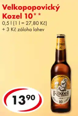 CBA Velkopopovický Kozel 10 nabídka