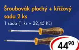 CBA Šroubovák plochý + křížový sada nabídka