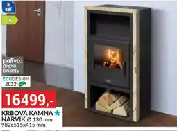 Baumax Krbová kamna * narvik nabídka