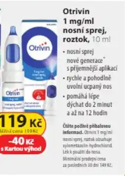 Dr. Max Otrivin 1 mg/ml nosní sprej, roztok nabídka