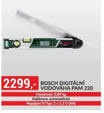 Baumax Bosch digitální vodováha pam 220 nabídka
