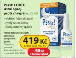 Dr. Max Pssst! Forte ústní sprej proti chrápání nabídka