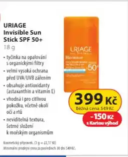 Dr. Max URIAGE Invisible Sun Stick SPF 50+ nabídka