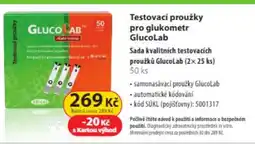 Dr. Max Testovací proužky pro glukometr GlucoLab nabídka