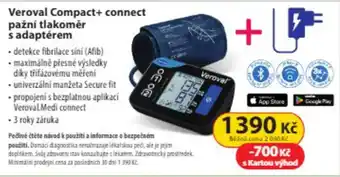 Dr. Max Veroval Compact+ connect pažní tlakoměr s adaptérem nabídka