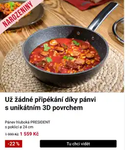 Tescoma Pánev hluboká PRESIDENT s poklicí nabídka