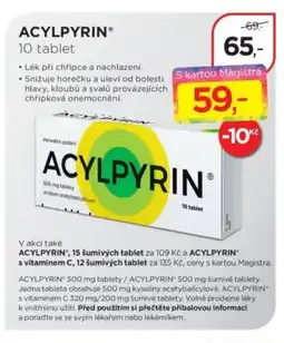 Magistra lékárny ACYLPYRIN nabídka