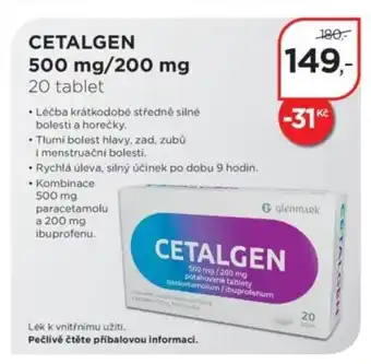 Magistra lékárny CETALGEN 500 mg/200 mg nabídka
