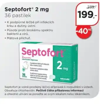 Magistra lékárny Septofort® 2 mg nabídka