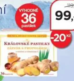 Magistra lékárny Královské pastilky zázvor s propolisem nabídka