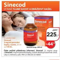 Magistra lékárny Sinecod sirup nabídka
