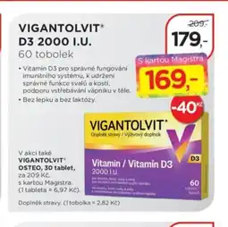 Magistra lékárny VIGANTOLVIT® D3 2000 I.U. nabídka