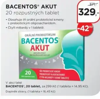Magistra lékárny BACENTOS® Akut nabídka