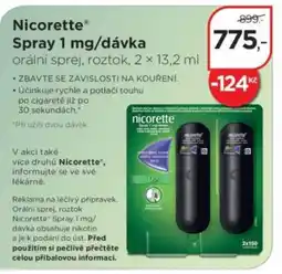 Magistra lékárny Nicorette® Spray 1 mg/dávka orální sprej, roztok nabídka