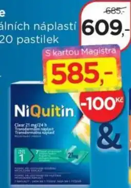Magistra lékárny NiQuitin Clear 21 mg nabídka