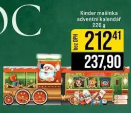 Jip Kinder mašinka adventní kalendář nabídka