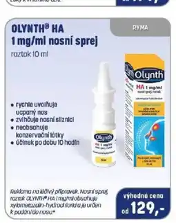 PharmaPoint OLYNTHⓇ HA 1 mg/ml nosní sprej nabídka