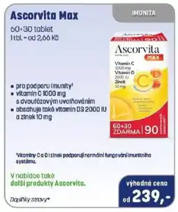 PharmaPoint Ascorvita Max nabídka
