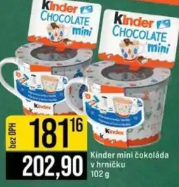 Jip Kinder mini čokoláda v hrníčku nabídka