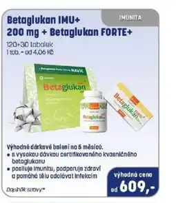 PharmaPoint Betaglukan IMU+ 200 mg + Betaglukan FORTE+ nabídka