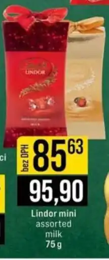 Jip Lindor mini assorted milk nabídka