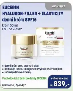 PharmaPoint Eucerin hyaluron-filler + elasticity denní krém spf15 nabídka