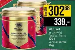 Jip Whittard sypaný čaj nabídka