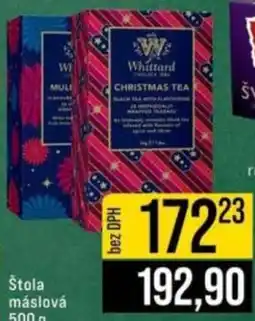 Jip Whittard čaj nabídka