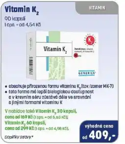 PharmaPoint Vitamin K₂ nabídka