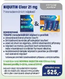 PharmaPoint NIQUITIN Clear 21 mg nabídka