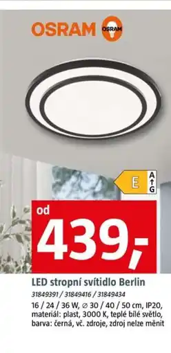 Bauhaus LED stropní svítidlo Berlin nabídka