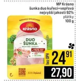 Jip MP Krásno šunka duo kuřecí+vepřová nejvyšší jakosti 92% nabídka