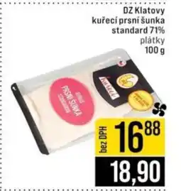 Jip DZ Klatovy kuřecí prsní šunka standard 71% nabídka