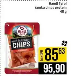 Jip Handl Tyrol šunka chips protein nabídka