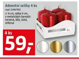 Bauhaus Adventní svíčky 4 ks nabídka