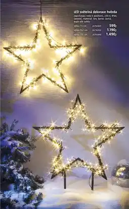 Bauhaus LED světelná dekorace hvězda nabídka