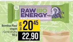 Jip Bombus Raw vegan nabídka