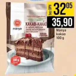 Jip Mánya kakao nabídka